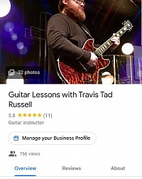 Guitar Lessons Google Review Guitar Teacher Guitar Instructor Guitar Lessons Travis Tad Russell